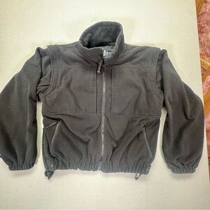 5.11 Tactical Series Jacket Mens Large Black Fleece Convertible Duty Vest